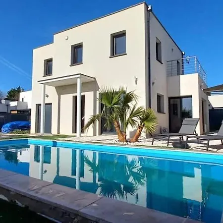 Climatisée Pour 8 Personnes Avec Piscine Privée Villa *